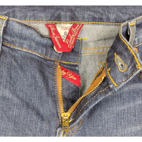 Lucky Brand Dungaree Sundown Women's Size 8 Denim Blue Jeans Wide Leg Mid Rise - Picture 4 of 9